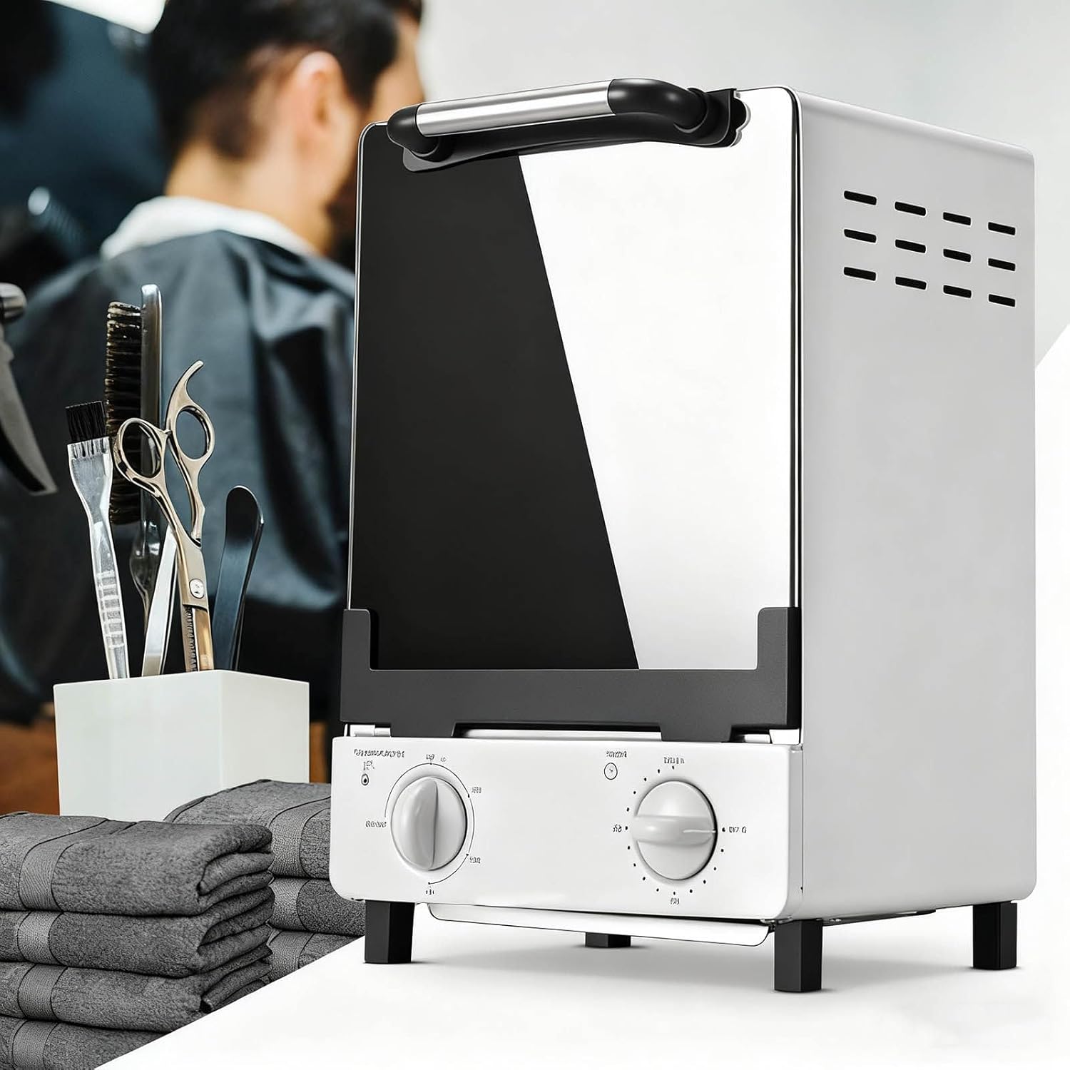10L Hot Towel Warmer, Towel Warmer Cabinet with Two Layers Stainless Tray Fast Heating for Facial Spa, Hair Beauty, and Home, Easy to Use and Clean