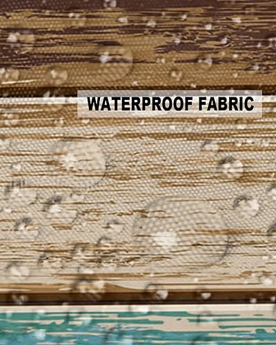 Miniatura 5 de Fundas de almohada para exteriores de 12x20, juego de 2, impermeables, color teja turquesa verde marrón, con cremallera, para muebles de patio,