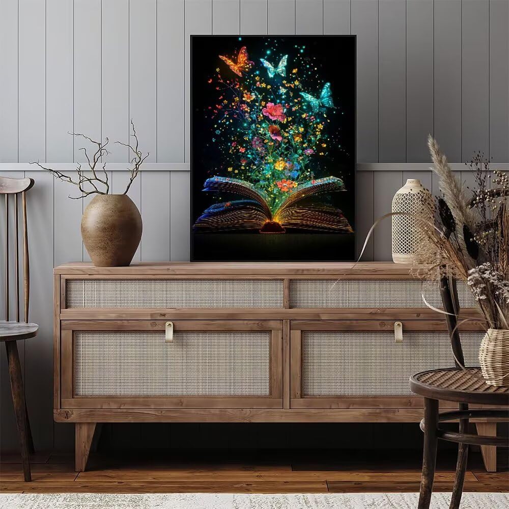 Puzzle 4000 Pezzi, Libri Fiori 3D Puzzle per Adulti Impegnativo, Educa Puzzles Artistico, Divertente E Stimolante Puzzles Decorativo per La Famiglia, Regalo e Decorazione Pareti DX0YL6-836