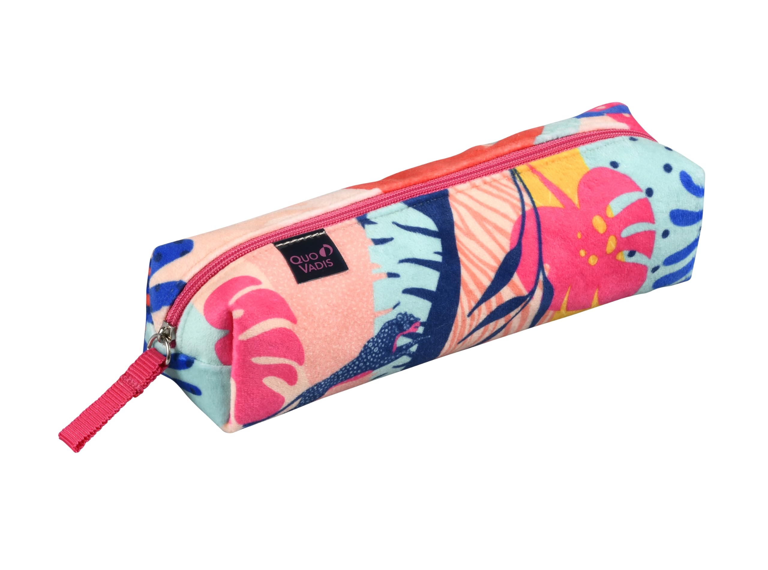 Quo Vadis - Pencil case - Rectangle - Jungle Spirit - Multicoloured - 19x4.8x4.8cm - Canvas (Polyester) - 1 Compartment(s)