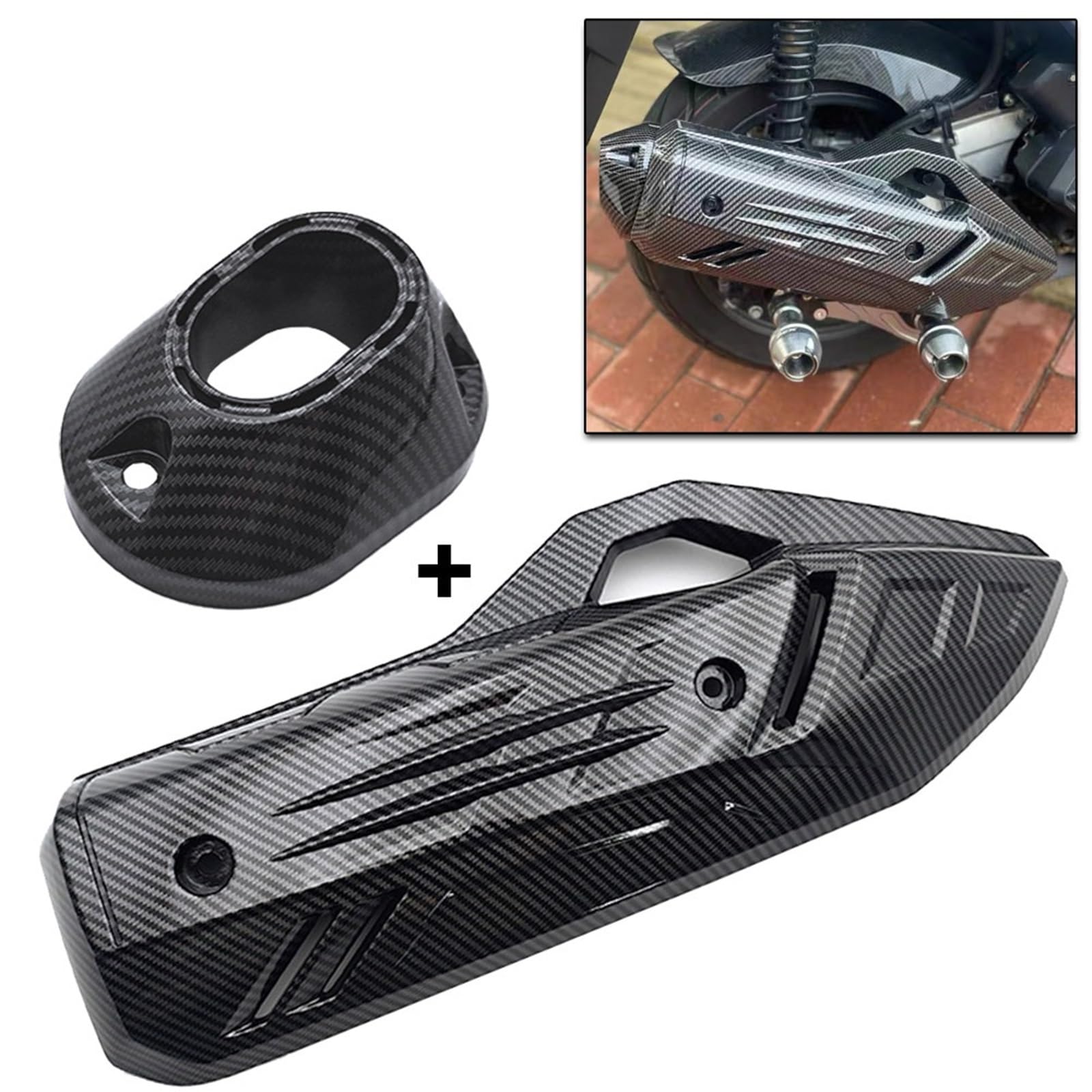 Motorcycle Tail Seat Pasuje do motocykla Honda PCX125 2021-2024 PCX 160 PCX 125 2023 2022 Osłona rury wydechowej Osłona ogona Rear Fairing Seat Cowl(Carbon set)