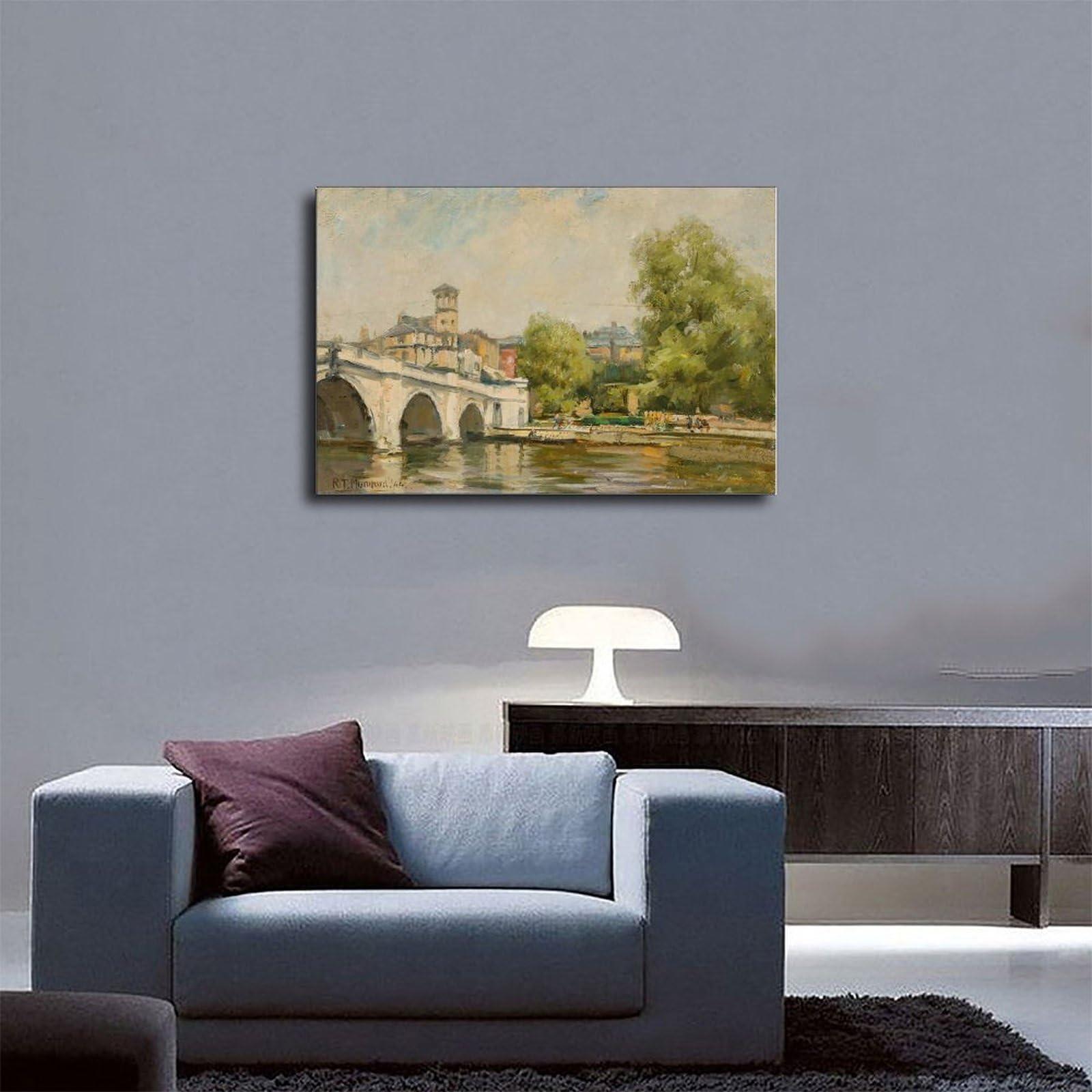 ANFOTCM Robert Thomas Mumford plakaty na płótnie, sztuka ścienna, sypialnia, biuro, pokój, dekoracja, prezent, 50 x 75 cm
