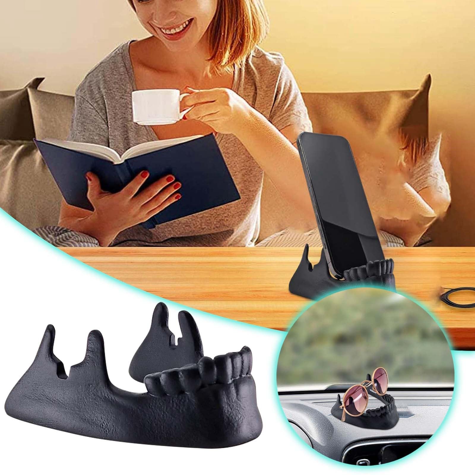 Enameled Wire Photo Holder Rue Moliere Red and green studded leaves & House