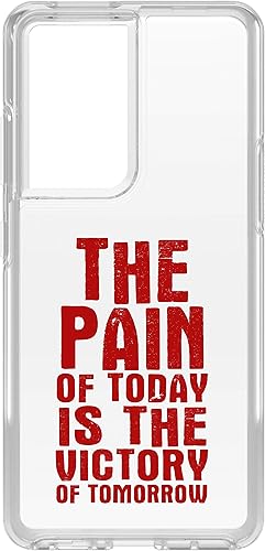 DistinctInk Clear Shockproof Hybrid Case for Samsung Galaxy S21 Ultra (6.8" Screen) - TPU Bumper, Acrylic Back, Tempered Glass Screen Protector -