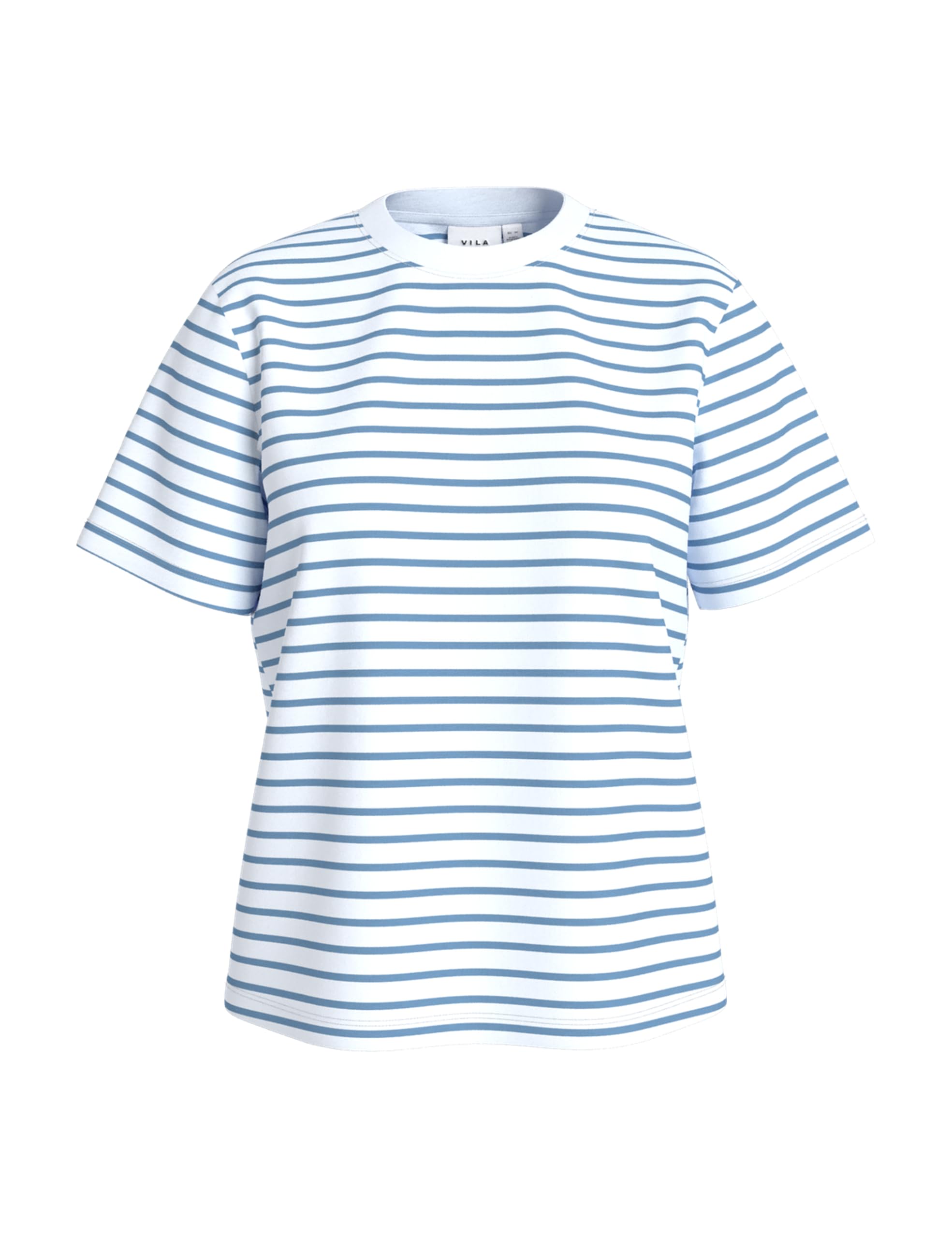 Vila Vinora S/S Yd T-Shirt - Noos, Blissful Blue, S