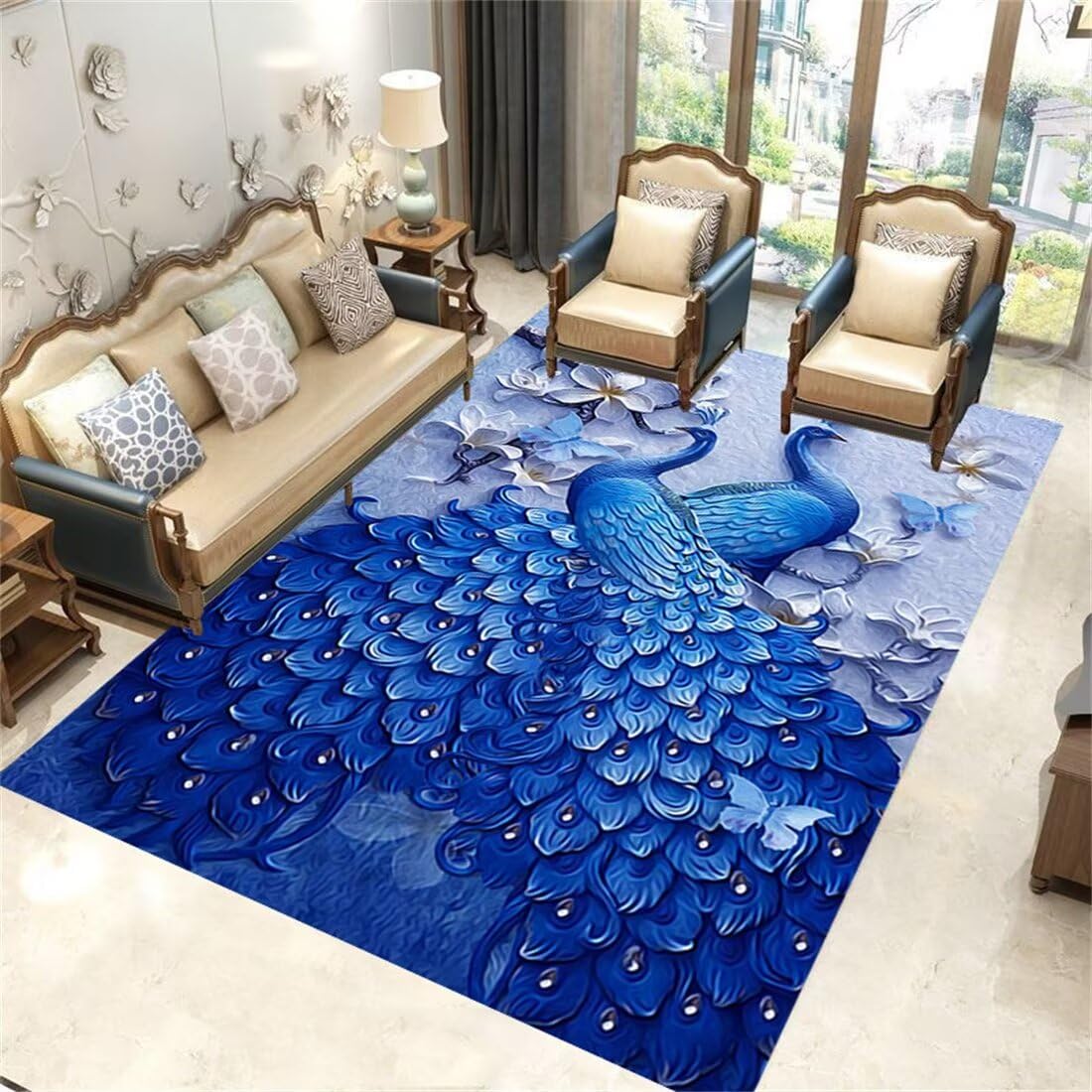 Tapis de Couloir Moderne Descente de Lit Chambre 90X200 Déco Chambre Salon