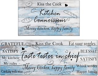 Farmhouse Kitchen Rugs Set of 2 Piece Non Slip Kitchen Rug and Mat Washable Kitchen Mats for Kitchen Floor Mat Carpet Runner Rugs for Hallway Laundry Home Decor