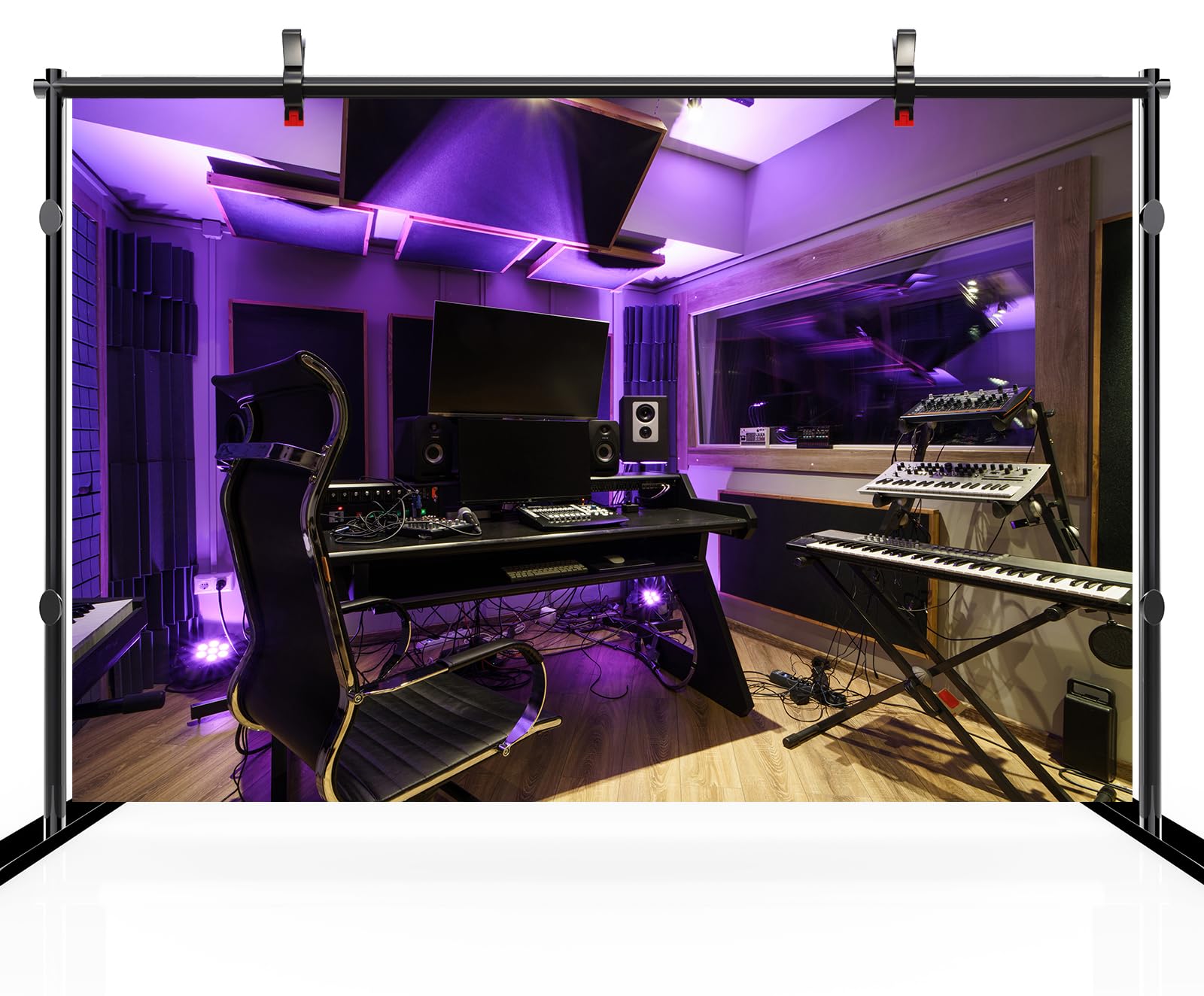 Amazon.com : CHNYWORK 8x6ft Recording Studio Backdrop Modern