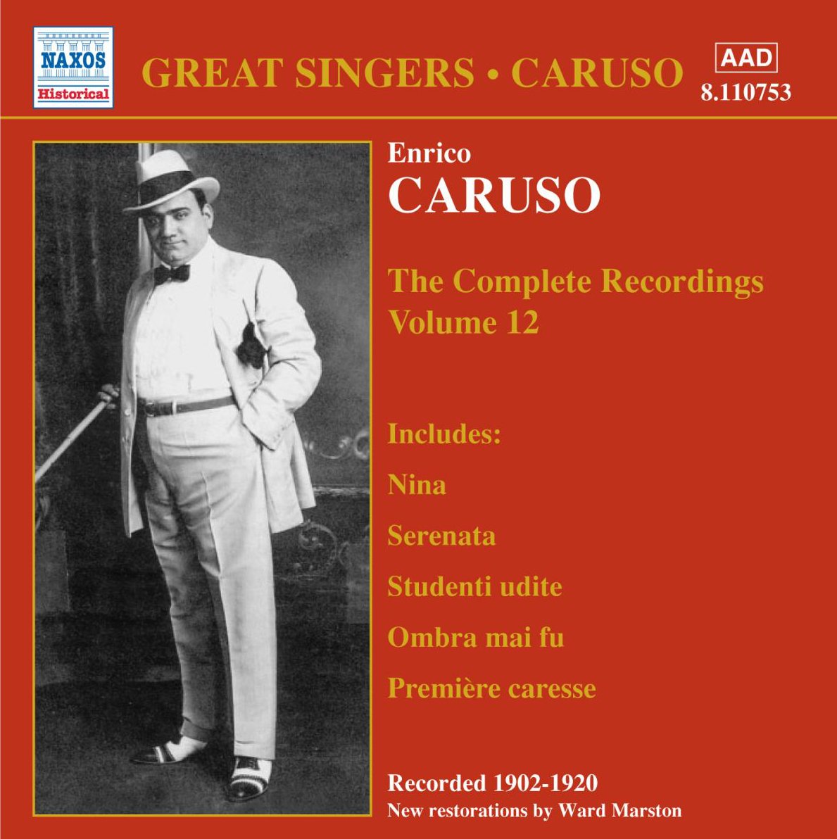 CARUSO, Enrico: Complete Recordings, Vol. 12