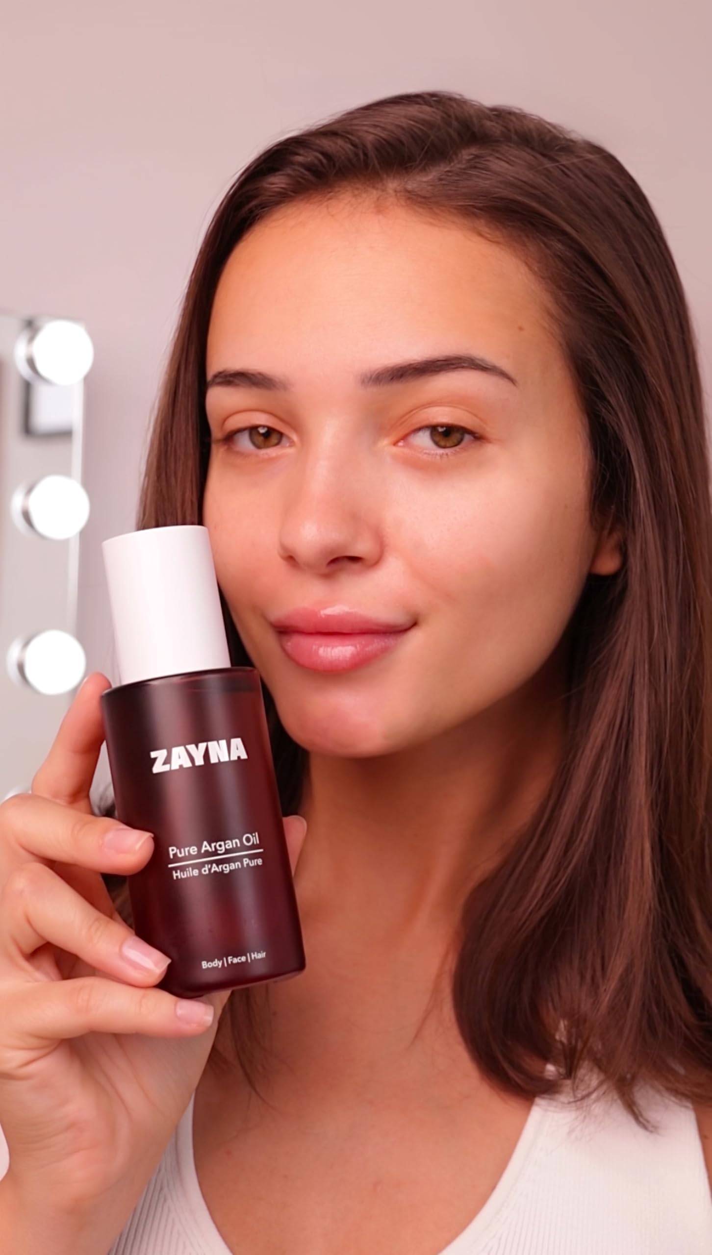 ZAYNA Huile d’Argan Pure et Bio 100 ml | pour cheveux, visage & corps | huile d’argan 100% pure pressée à froid du Maroc | testée dermatologiquement, riche en vitamine E | Conditionnée en Suisse.