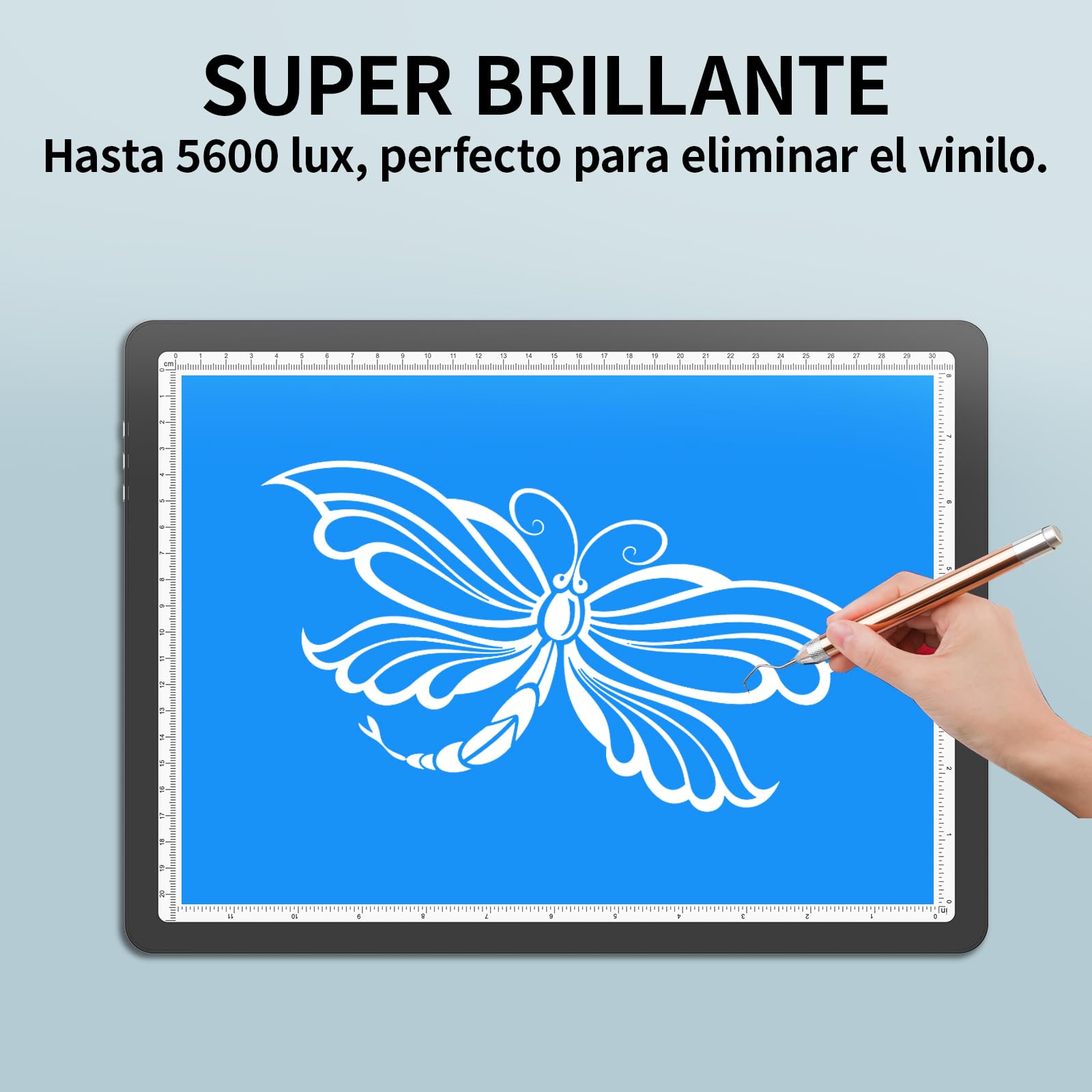 TOHETO Mesa luminosa A4 con bolsillo para pintura de diamantes, caja de luz recargable ultrabrillante para dibujar, almohadilla de luz LED recargable para trazar, placa de luz inalámbrica (negro)