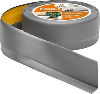 Quest Weichsockelleiste PVC 50x20 mm selbstklebend - Grau, 5 m