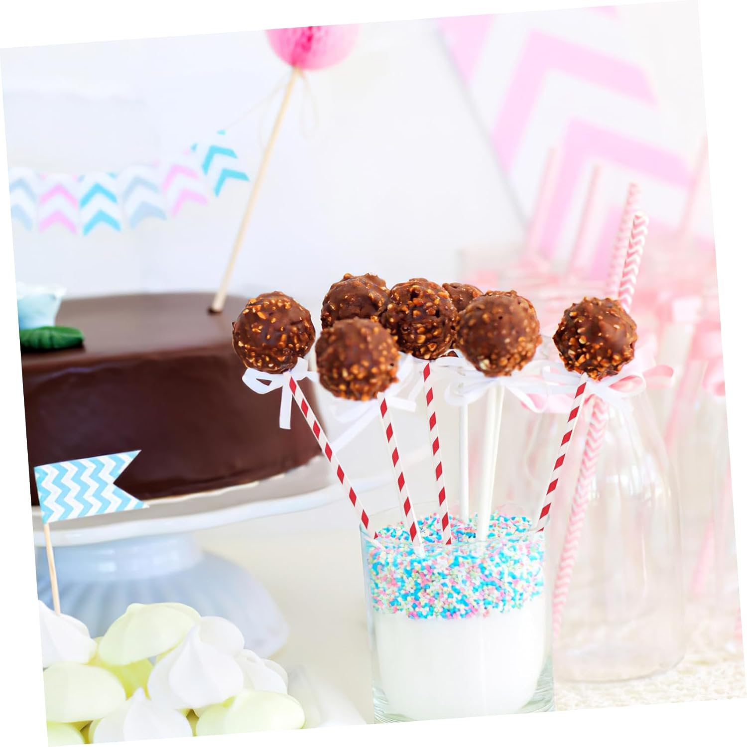100pcs Cotton Candy Paper Cones Candy Making Sticks for Birthdays Weddings and Festivals for Party Decorations and Easy Disposal