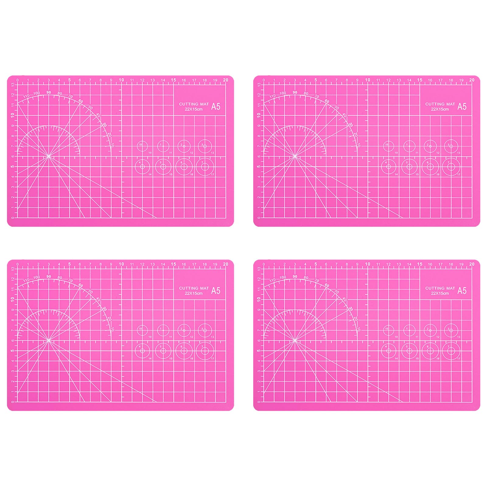 Xjdzineq Healings Cutting Mats for Crafting and Sewing with Double Side Measurement Grids and Sturdy PVC Materials Nonslip Craft Cutting Surfaces