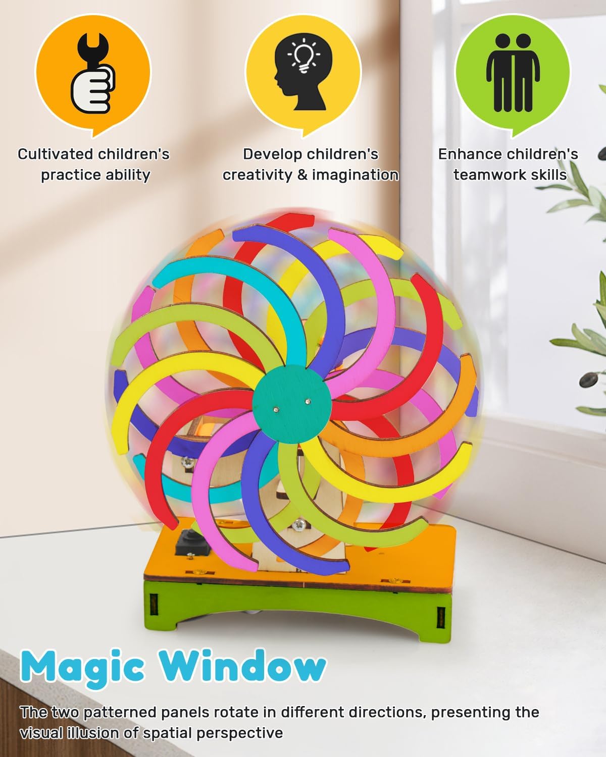 Poraxy 5 in 1 STEM Kits for Kids Age 8-10, Wooden 3D Puzzles, Arts Crafts Science Kits for 8-12, Educational Projects Building Toys, Birthday Gifts for Boys and Girls 7 8 9 10 11 12 13 14 Years Old