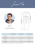SlumberMee Mens Fleece Plush Robe with Hood Ultra Soft Fluffy Full Length Long with Pockets Luxurious House Coat