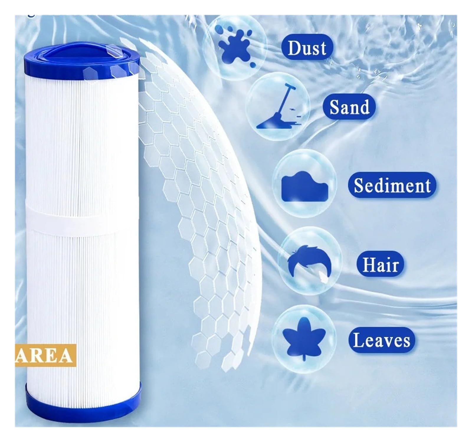 Filtro De Piscina De Hidroterapia | FC-0172, SC757, PWW50L, 4CH-949, SD-01143, 817-4050, PDC570-AFS 50 Pies Cuadrados 2 Paquete Bañera(PWW50L 20 Micron)
