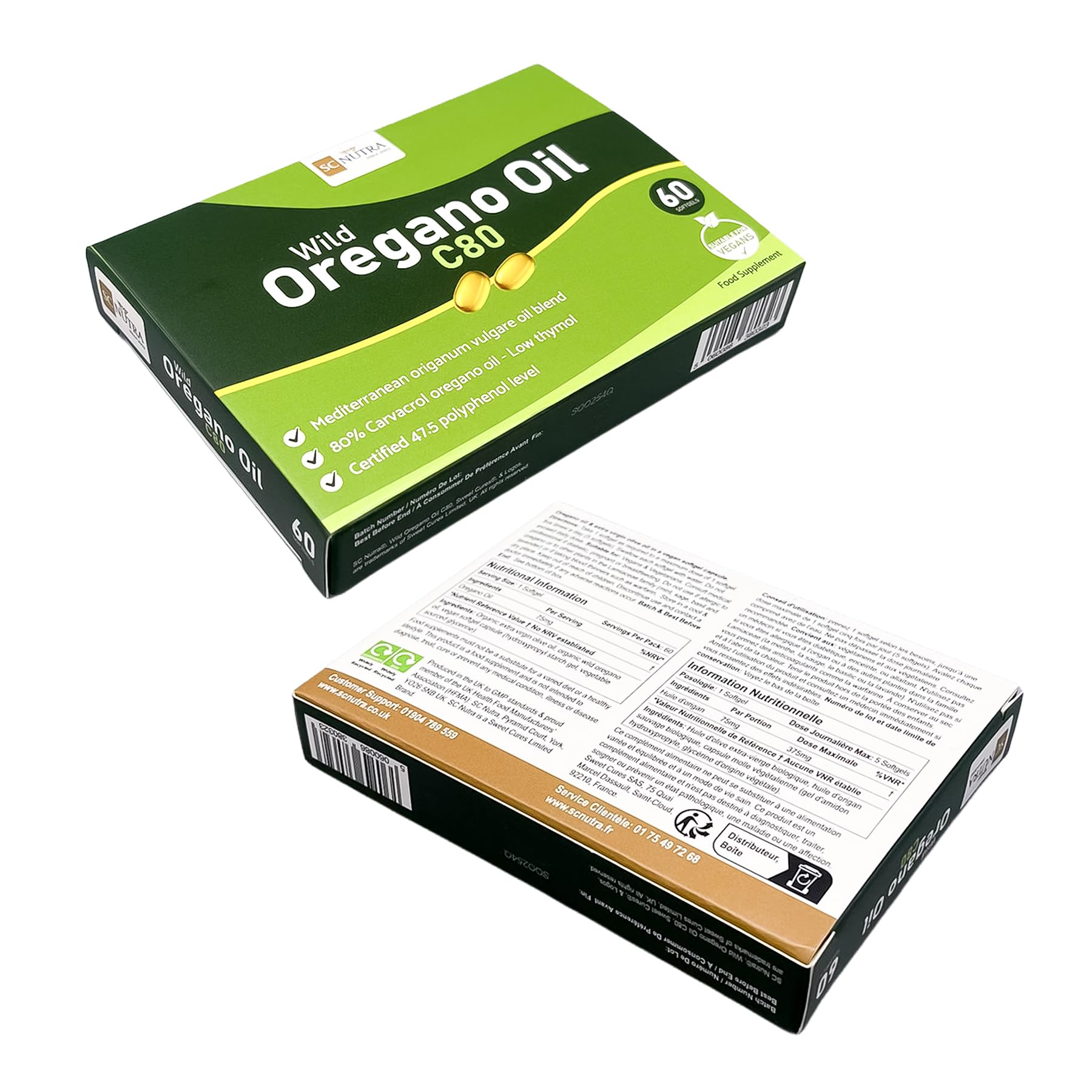 Amazon.com: sc nutra Wild Oregano Oil C80 Vegan Softgels