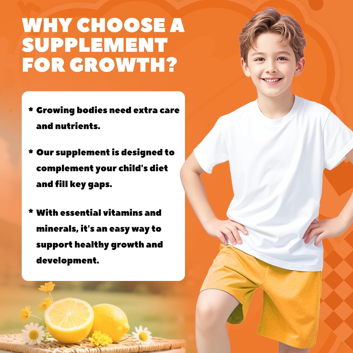 Height Growth Gummies for Kids & Teens with Calcium,Magnesium, zinc,Vitamin D3 K2, Ashwagandha|Bone Strength & Height Support,Taller Ages 5+ - Image 3