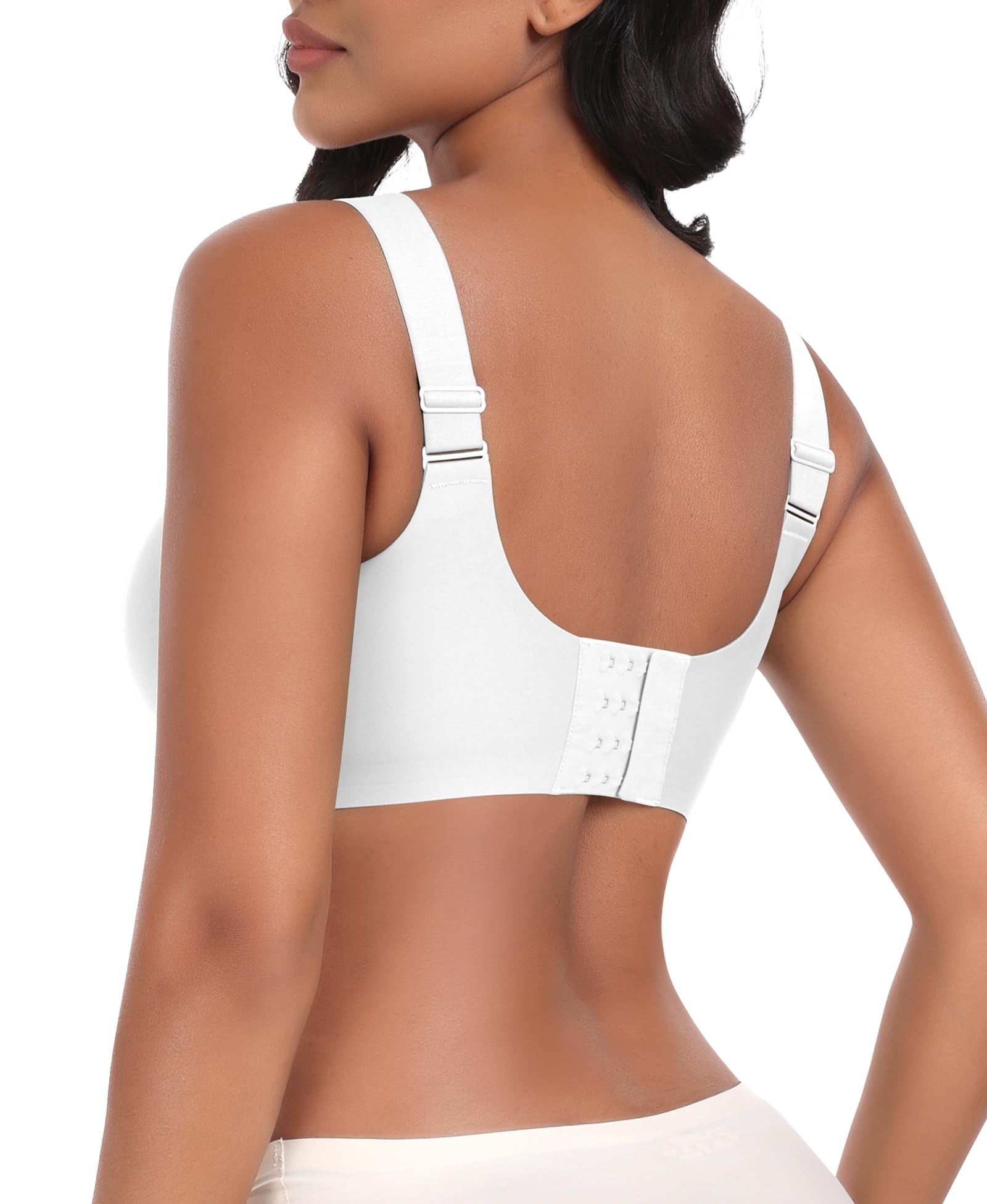 Nahtloser BH Damen Ohne Bügel Glatt Komfort Vollschalen Gepolstert Bustier Weicher BH Bequemer T-Shirt Soft BH Bra Bralette
