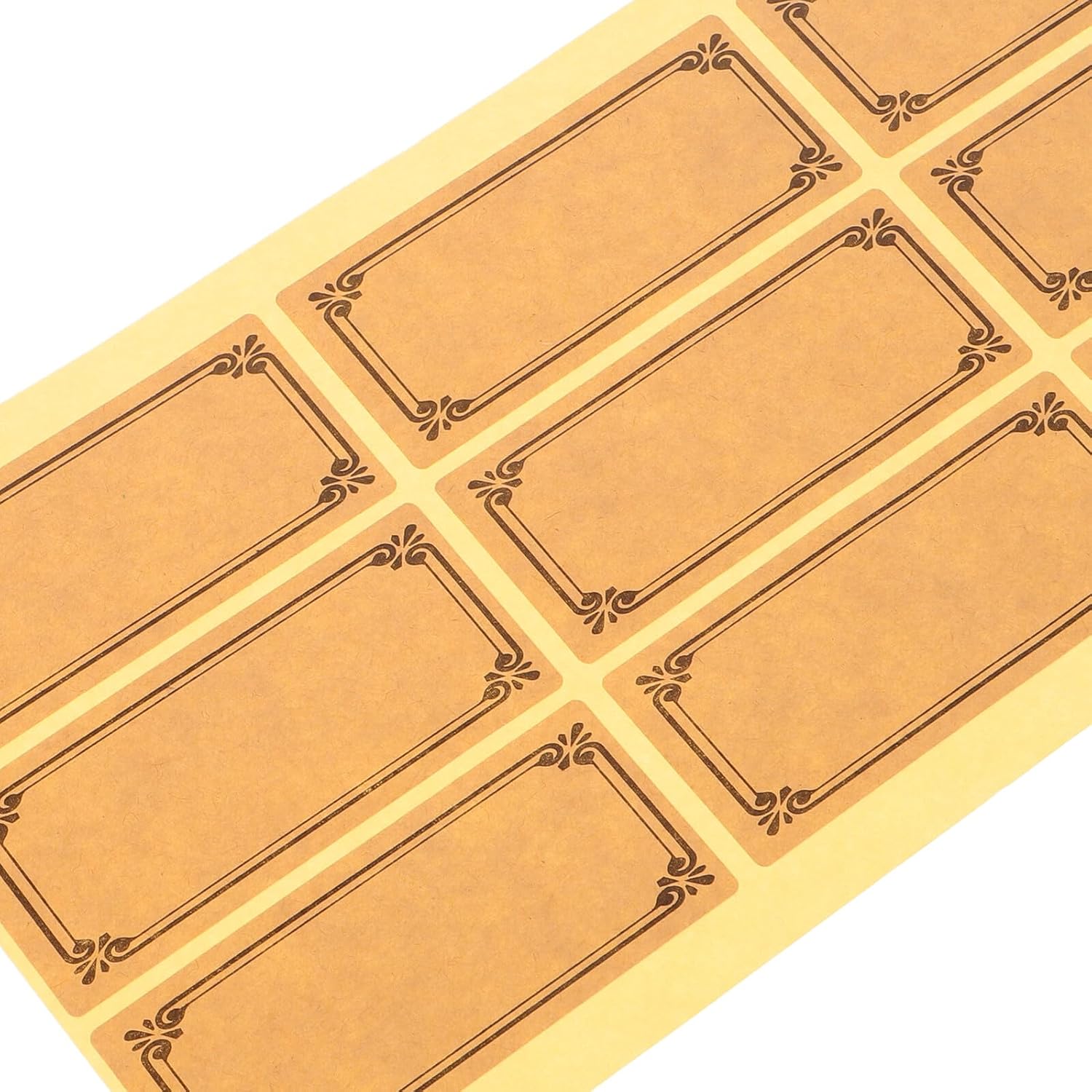 Kraft Paper Bottle Labels 300pcs Set Handwritten Easy Peel Stick