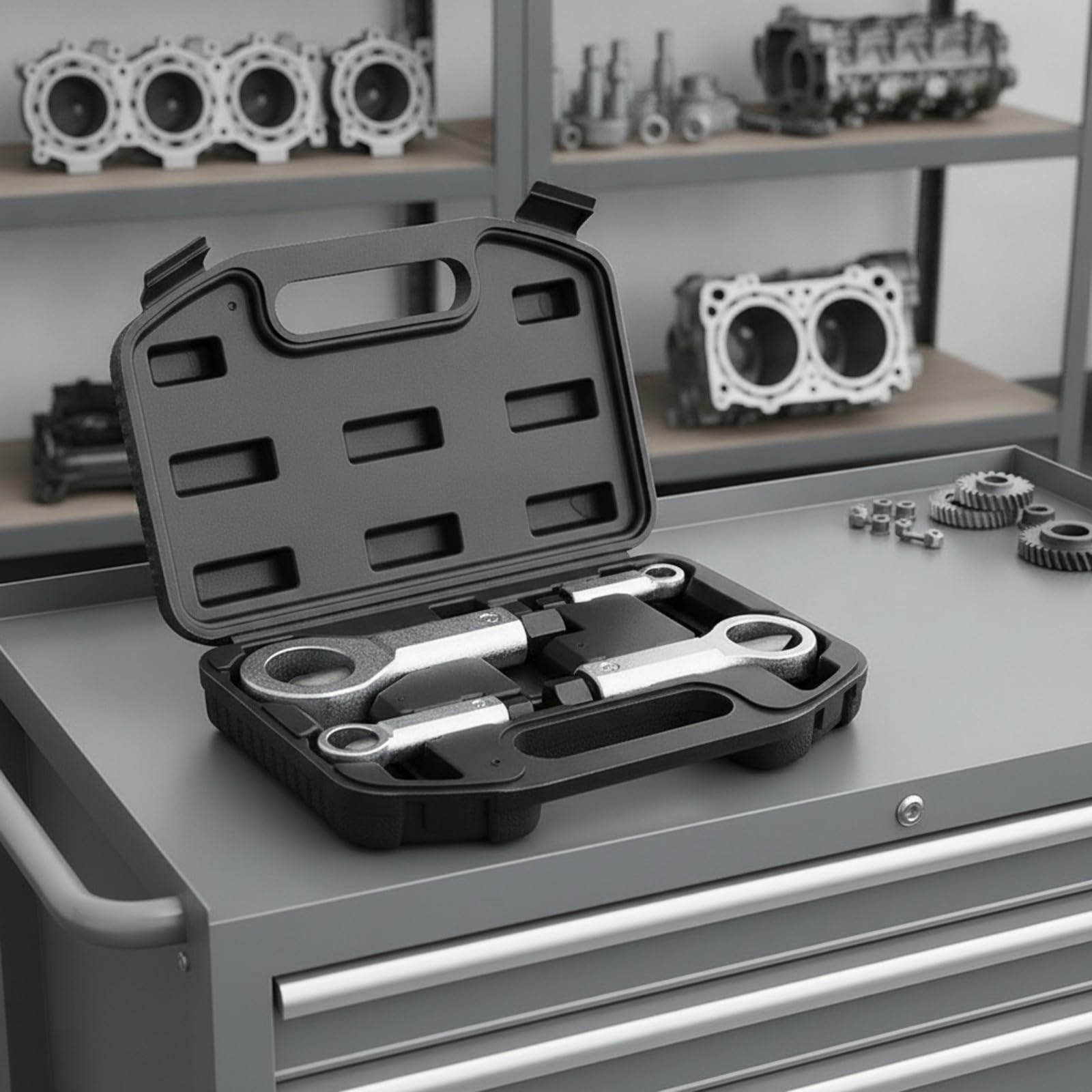 Set di Rimozione Bulloni con Custodia | Metallo Alta Resisnza, Kit Spacci con Valigetta, Design Compatto Portatile, Bussole Custodia, Idraulici