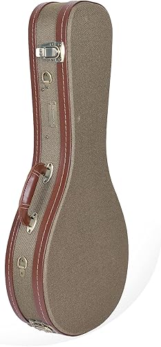 Miniatura 76 de Crossrock Estuche rígido de madera para guitarras eléctricas Les Paul con correas de hombro extraíbles-Tweed (CRW700LTW)