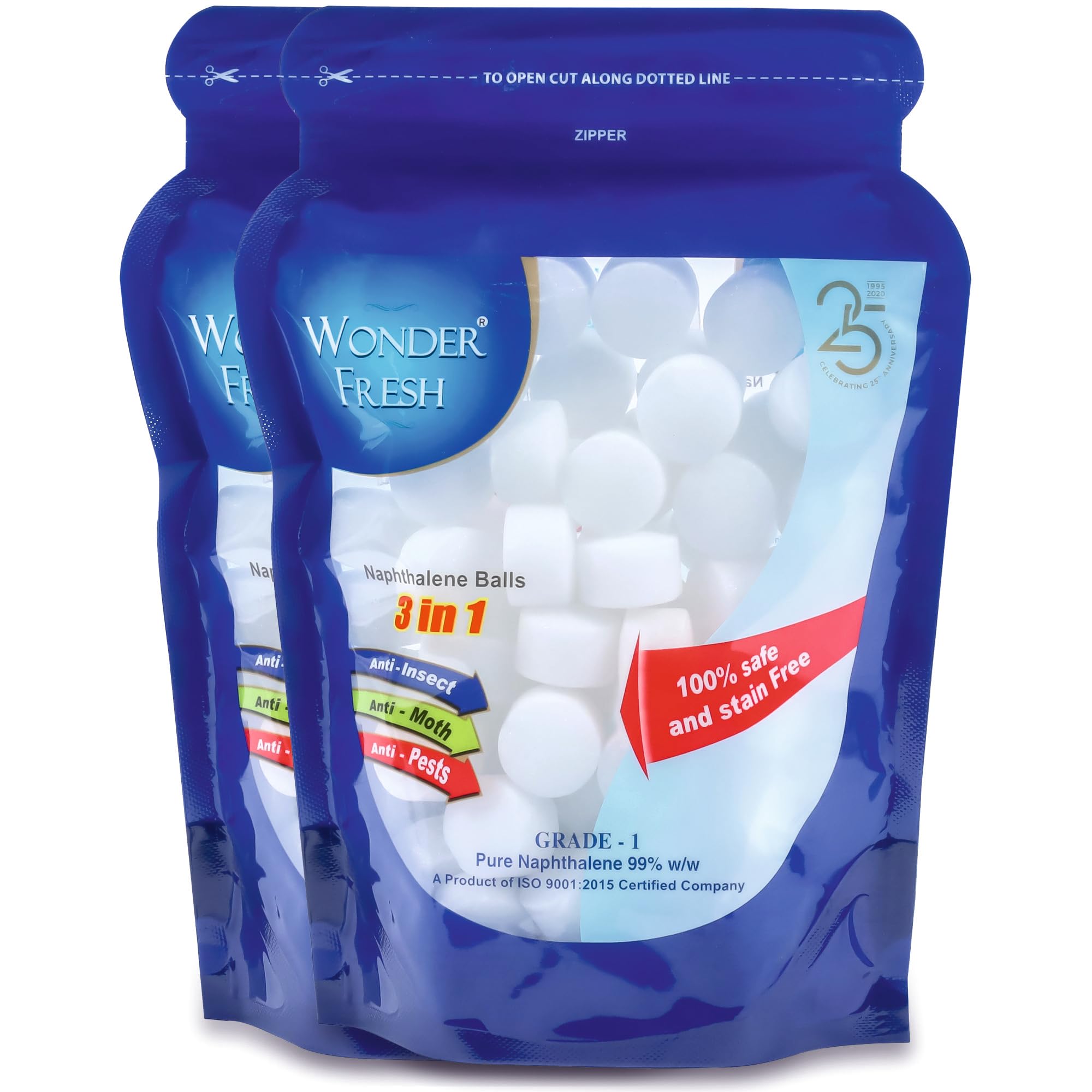 Wonder Fresh White Naphthalene Balls 500 GM (Pack Of 2)-image-33