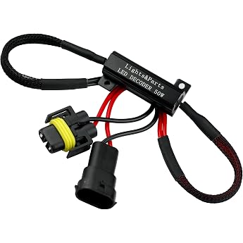L &amp; P Car Design L&amp;P B546 [ Pack of 2] H8 H11 CanBus Plug &amp; Play Load Resistor for LED SMD Bulbs without Error Message