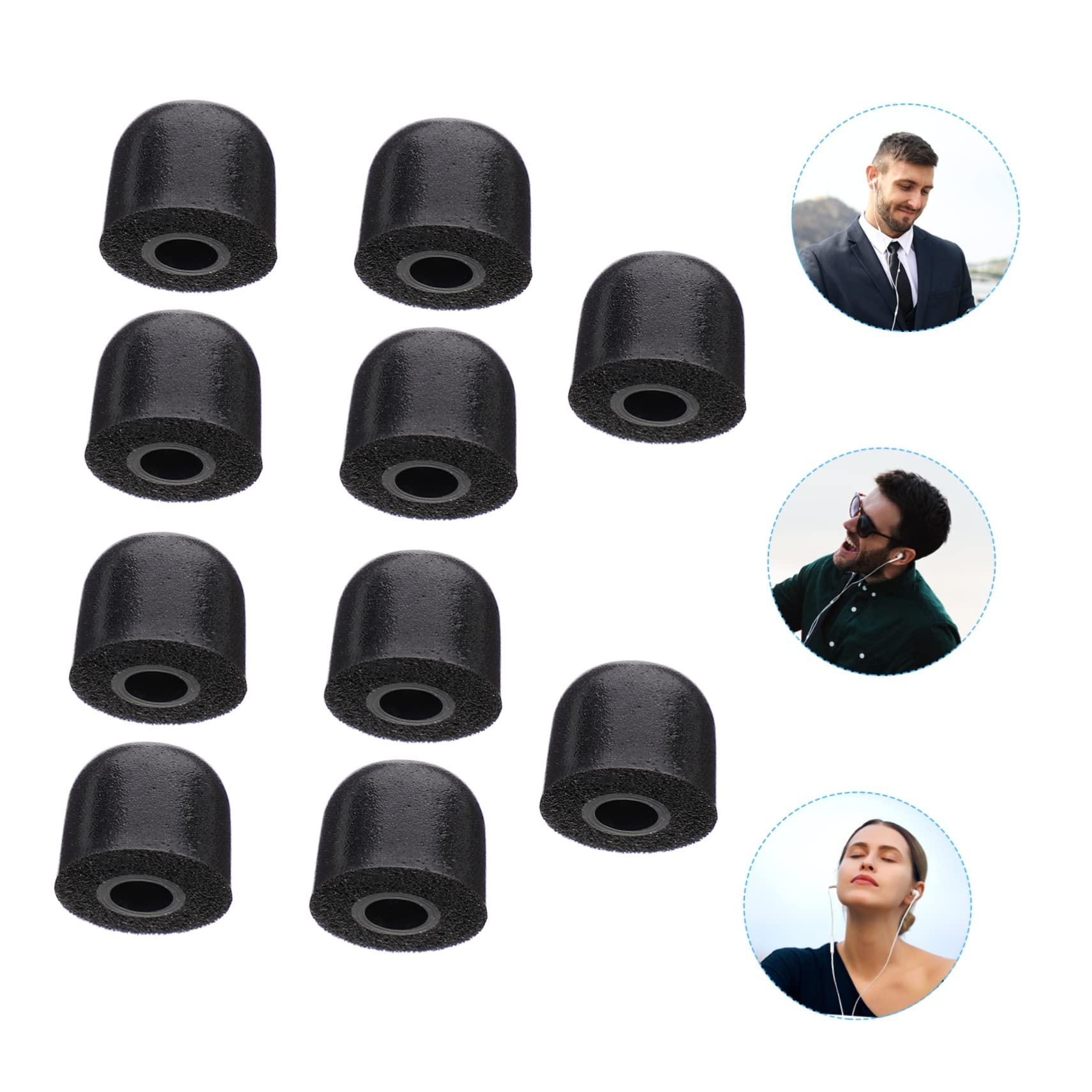 Gatuida 50pièces Embouts De Remplacement Ergonomiques pour Écouteurs Mousse à Mémoire Confort Optimal du Bruit Accessoires Pratiques pour Écouteurs Auriculaires