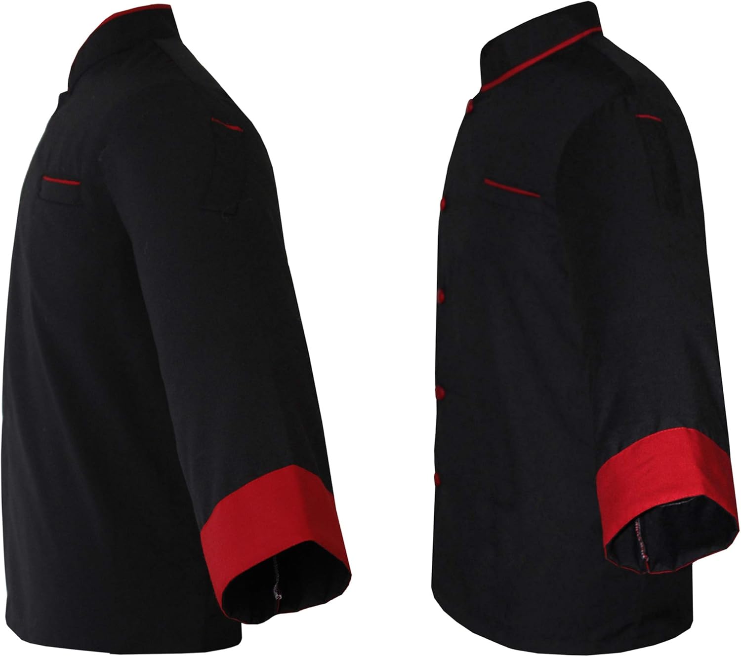 Clean dress Men'S Chef Jacket Light Wieght Multi-Colour Chef Coat Pack of 2 (XS-6XL, 10 Colors)