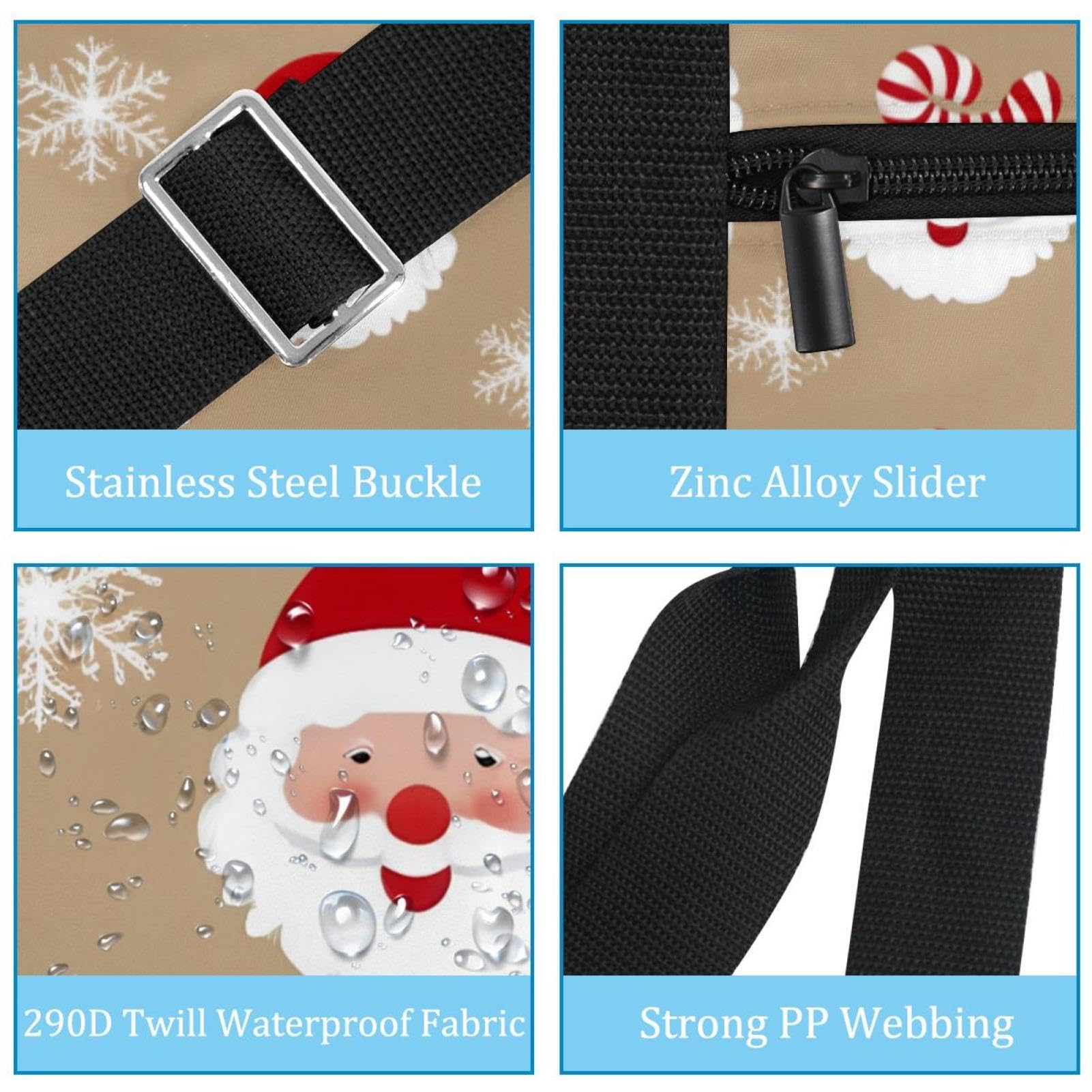 Reisetasche, Weihnachtsmann, erweiterbar, Wochenende, Übernachtung, wasserdicht, Sport, Fitnessstudio, Krankenhaustasche, Mehrfarbig 4, Eine Größe, Reisetasche