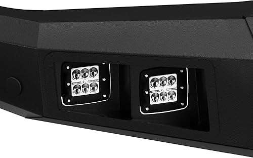 Miniatura 9 de YZONA Parachoques delantero compatible con Land Rover Discovery 2 1999-2004 parachoques todoterreno equipado con placa de cabrestante, orificios de