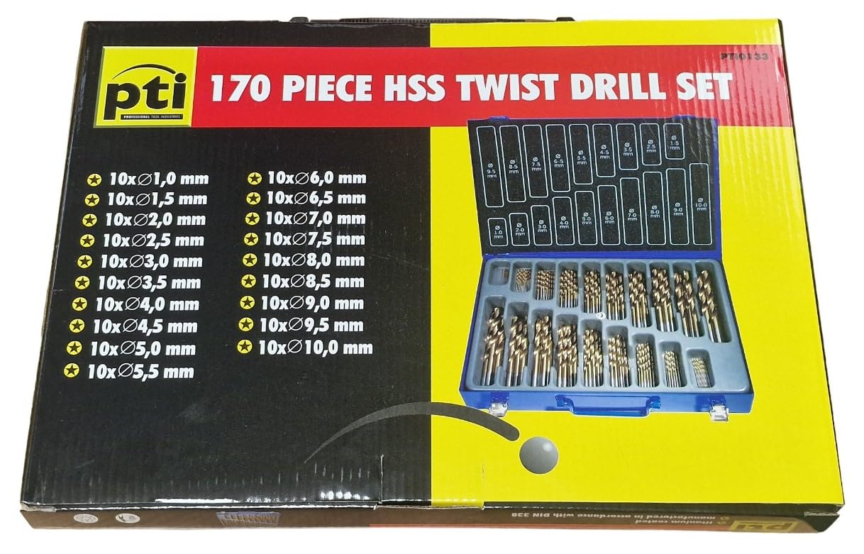 Set 99 Punte Trapano HSS In Titanio - Da 1 A 10mm Per Metallo, Legno E Plastica | Custodia Organizzata - Foto 5