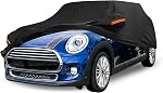 Car Cover Waterproof Custom Fit for Mini Cooper 2 Door 2002-2021 All Weather for Automobiles Outdoor Snow Sun Dust UV Protection Full Exterior Cover with Door Zipper