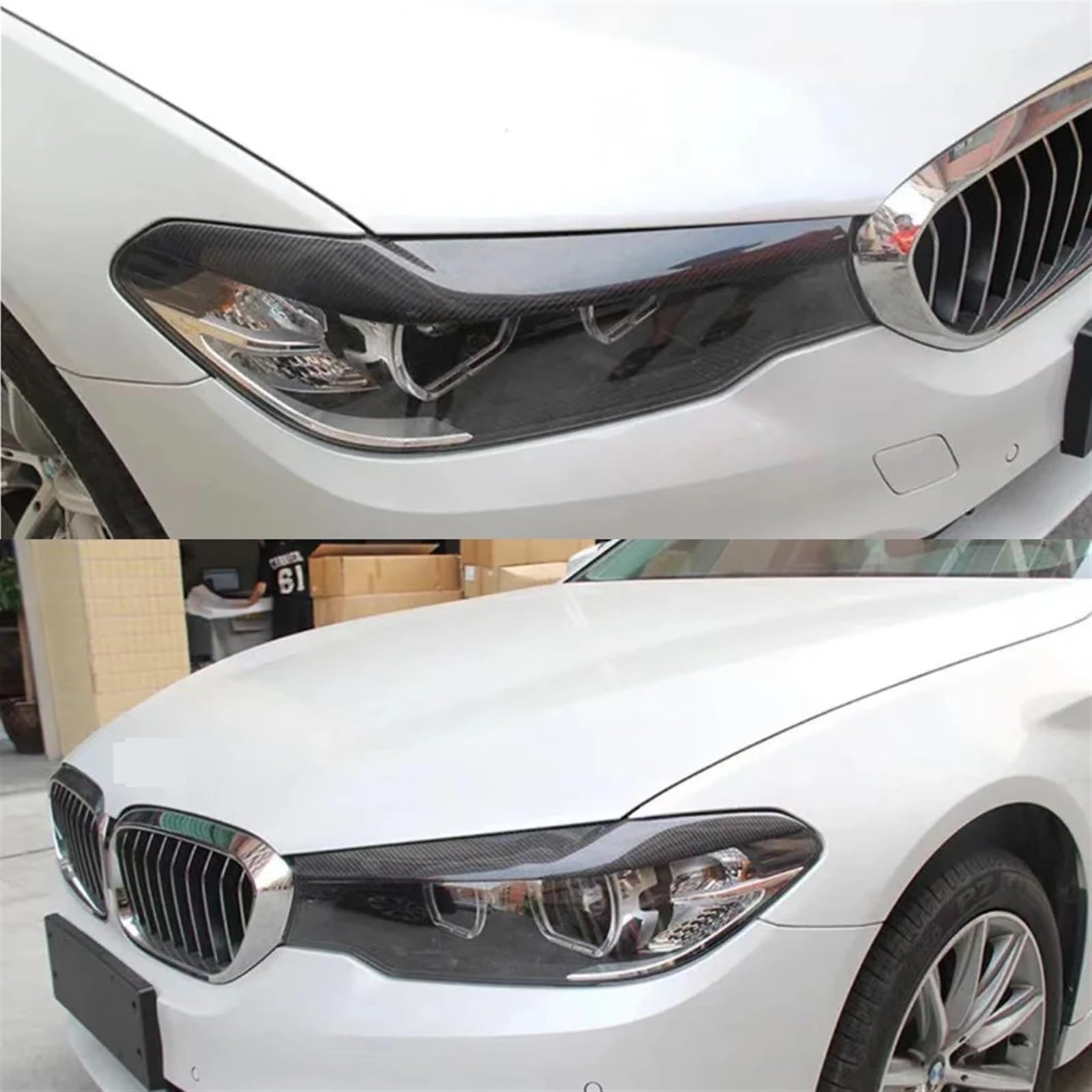 Prawdziwa sucha osłona powieki reflektora z włókna węglowego