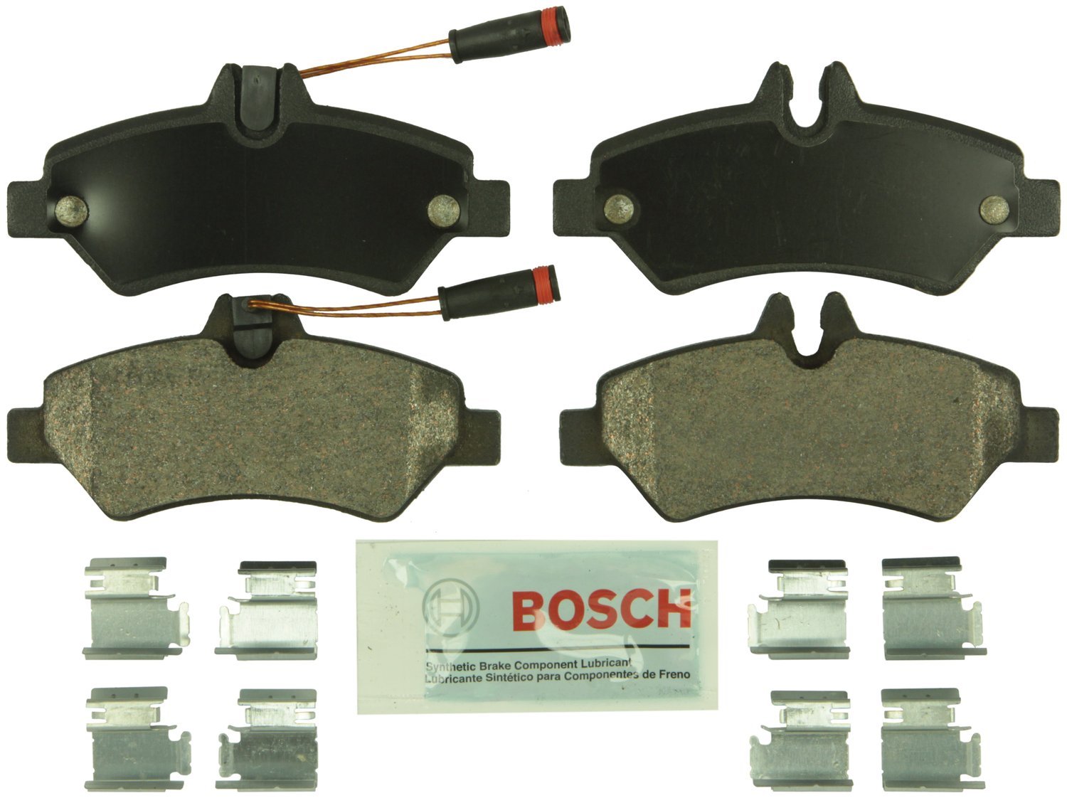 Bosch BE1324H Blue Disc Brake Pad Set with Hardware - FRONT — view 303