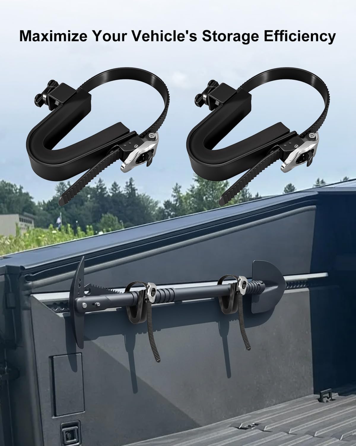 L-Track Tool Holder, Adjustable Heavy Duty Tools Racks Mount with EVA Foam for Vehicle Roll Cage, Compatible with L-Track Systems