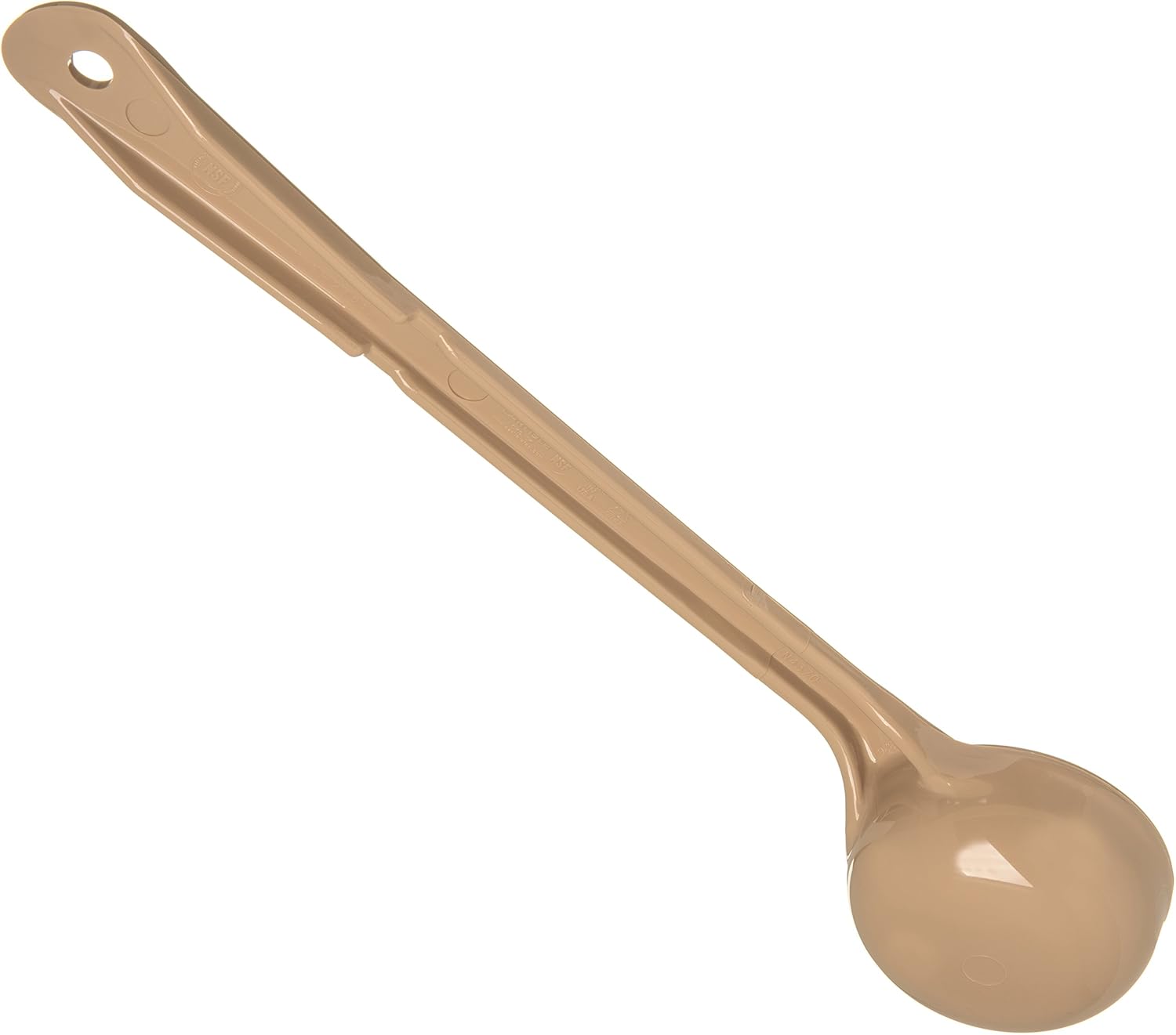 Carlisle FoodService Products 437006 Long Handle Measuring Spoon, 3 Ounces, Beige (Pack of 12)