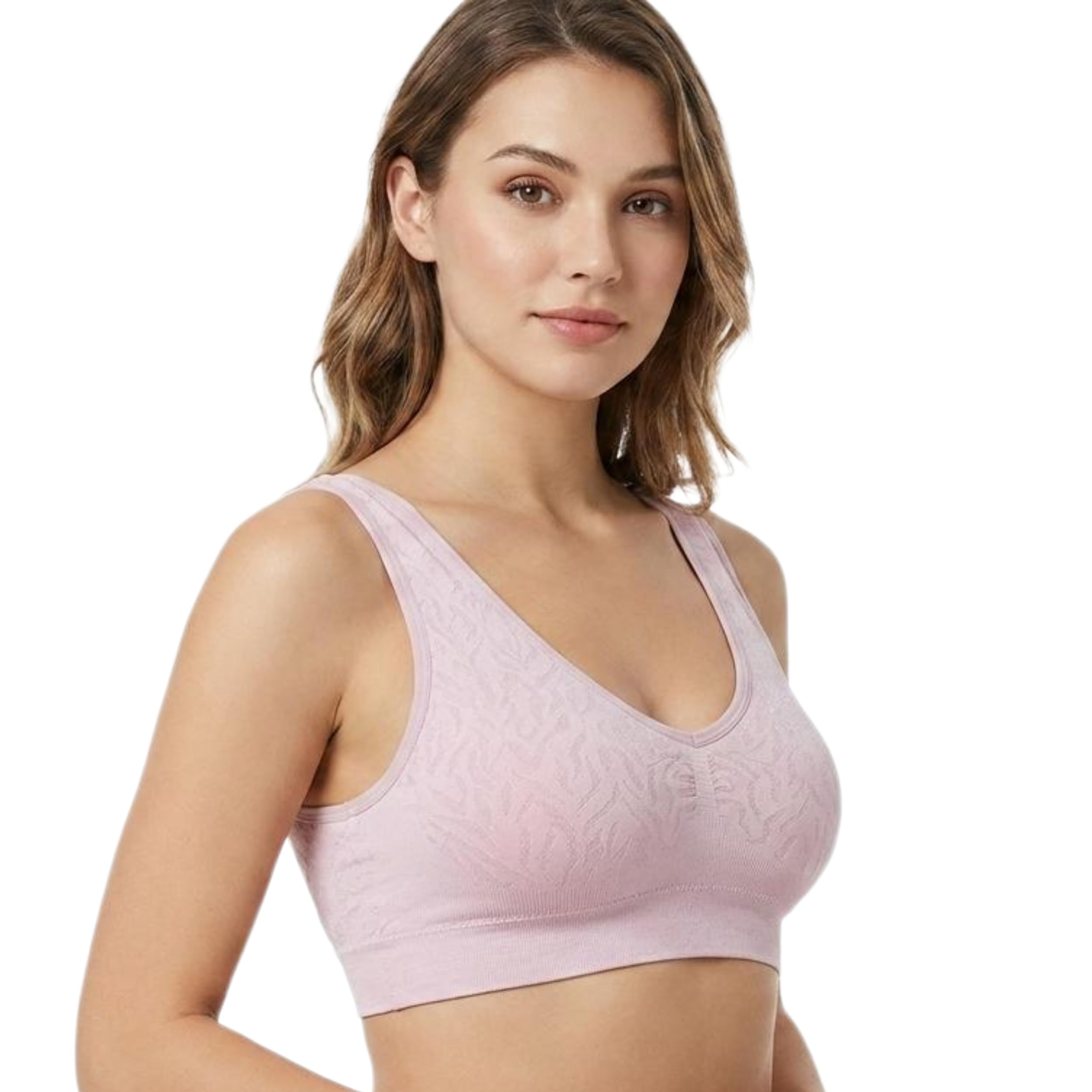 Sports Bra for Women | Seamless Comfort Stretch Bralette for Everyday Wear Breathable All Weather Wireless Underwear with Removable Pads.-image-47