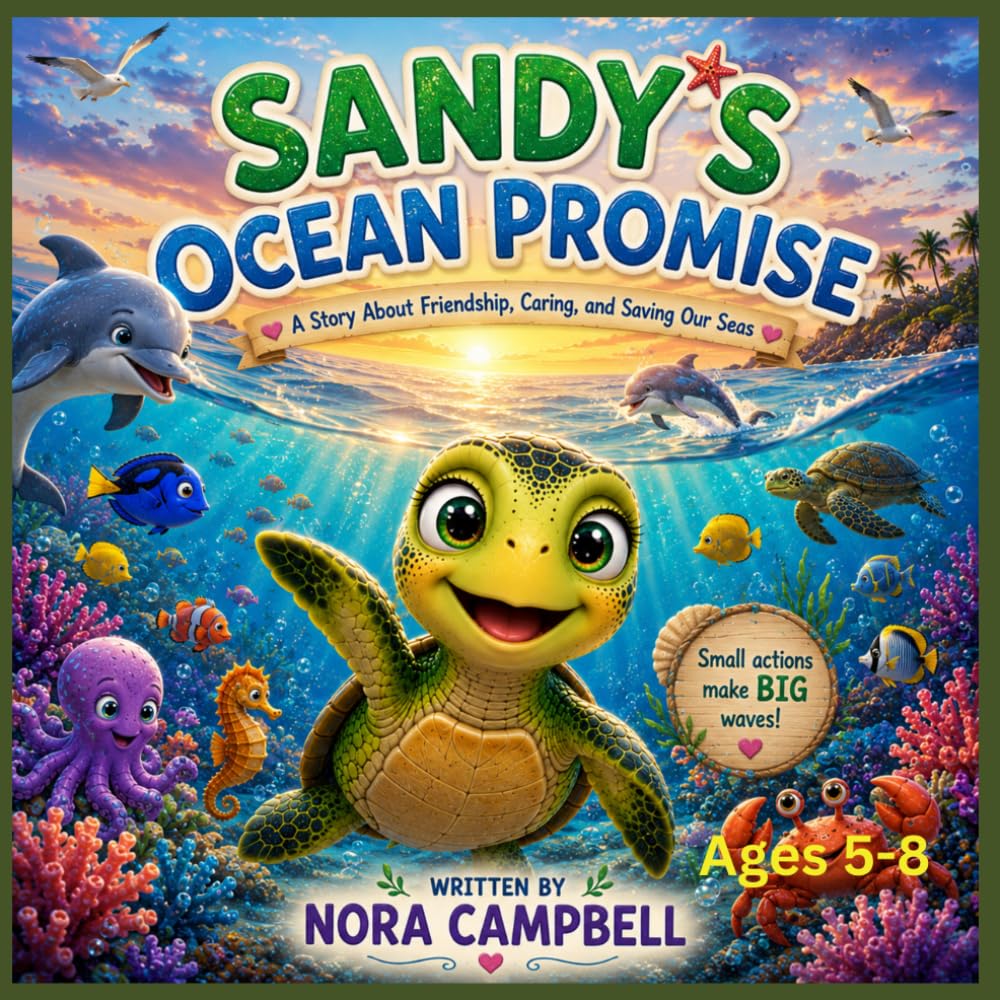 Sandy's Ocean Promise: A Story About Friendship, Caring, and Saving Our Seas| Ages 5-8