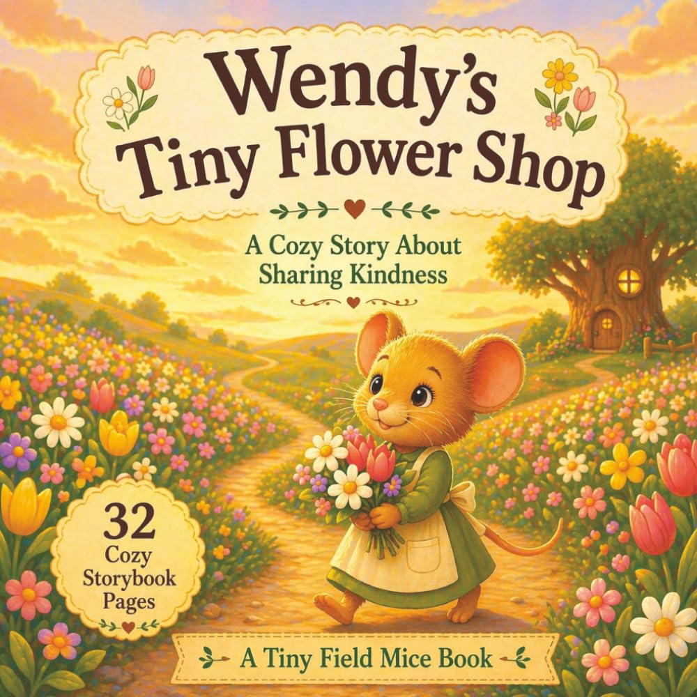 Wendy's Tiny Flower Shop: A Cozy Bedtime Story About Kindness, Friendship, and Sharing (A Tiny Field Mice Book)