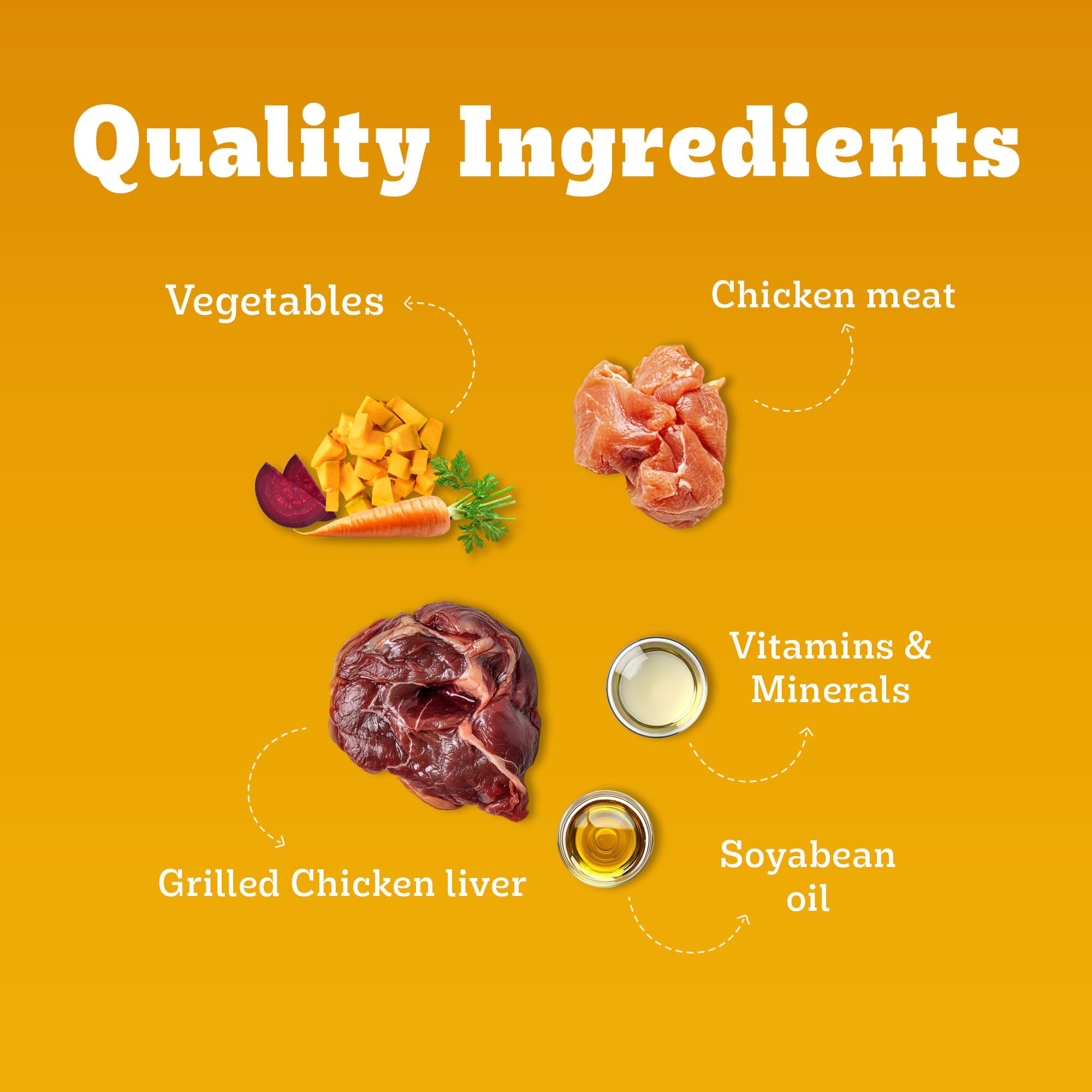 Pedigree Adult Wet Dog Food, Chicken Grilled Liver Flavour in Loaf with Vegetables, 70 g (Pack of 60), Supports Healthy Immune System, Complete & Balanced Nutrition for Adult Dogs 4