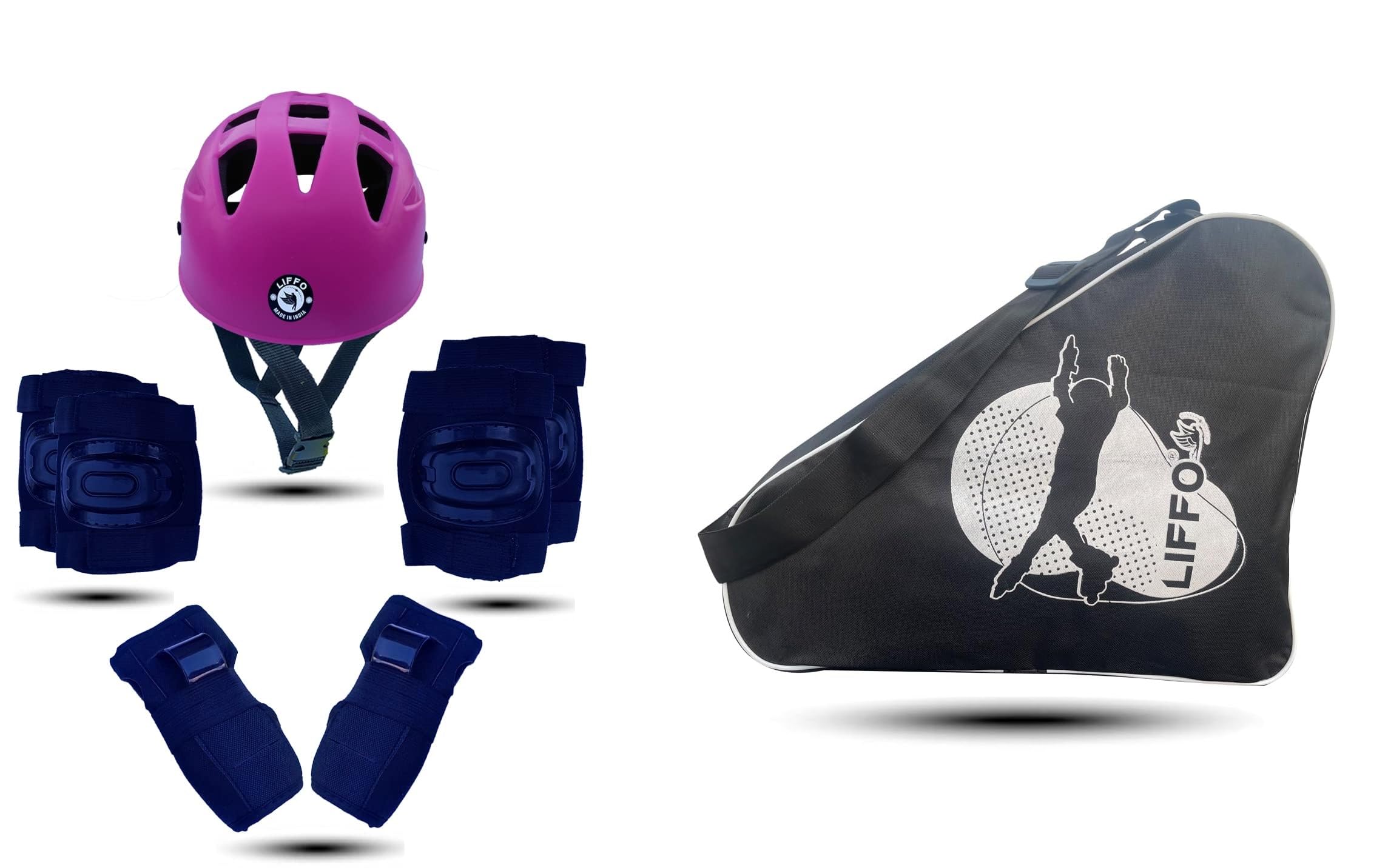 Liffo® Skating Kit Protective Skating Guard Kit for Skating, Cycling, Running for Kids,Boys,Girls,Men & Women (HSG-Pink ) Pink (Large) (B0B4WQZBGP) Amazon Price History, Amazon Price Tracker