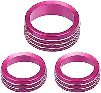 Vista 13 de Calcomanías para pomos de aire acondicionado de automóvil, cubierta de perilla para interruptor de radio de CA para Dodge Durango 2014-2020