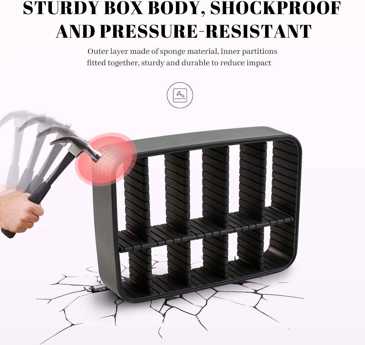 Lockable PU Leather Toy Storage Bag with 4 Drawstring Bags Pink Discreet Toy Storage Case with Multi Grid Private Personal Items Storage Box Travel Storage Organizer for Women and Men