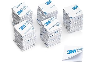 3M Double Sided Adhesive Square Pads: 100 Pack Super Sticky Mounting Pads