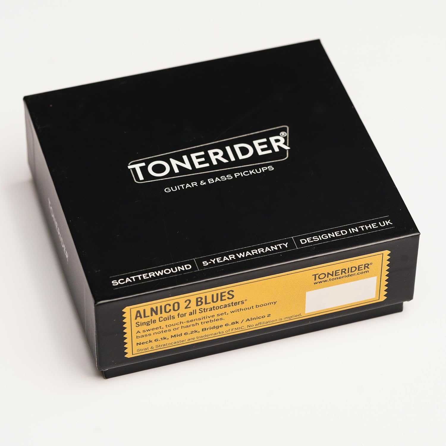 Tonerider Alnico 2 Blues SET Single Coil Pickups (Right Handed)