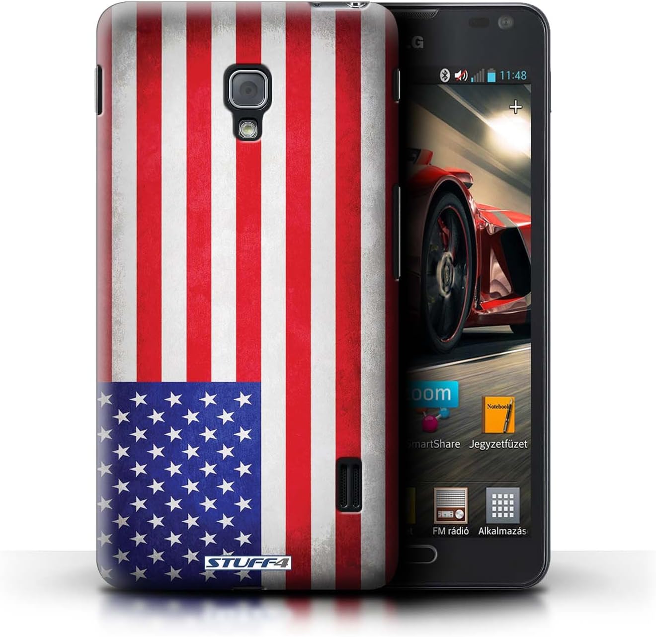 STUFF4 Phone Case / Cover for LG Optimus F6 / America/American/USA Design / Flags Collection