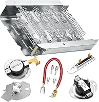 279838 Dryer Heating Element Kit W10724237 for Whirlpool Kenmore Maytag Cabrio - AMI PARTS Replacement with Thermostats & Fuses